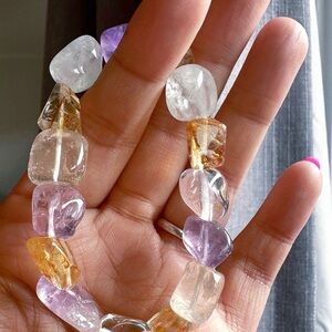 Elegant Multi-Color Nature Crystal Bracelet